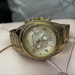 Ritz Chronograph Quartz Gold Dial Watch
